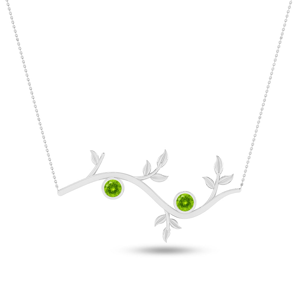 Cross Pendant Necklace | Sterling Silver Birthstone Necklace | Adjustable Chain | 15 Gemstone Choices | Personalized Gemstone Pendant